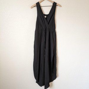 L Space Black Side Slit Maxi Swim Cover Up M
